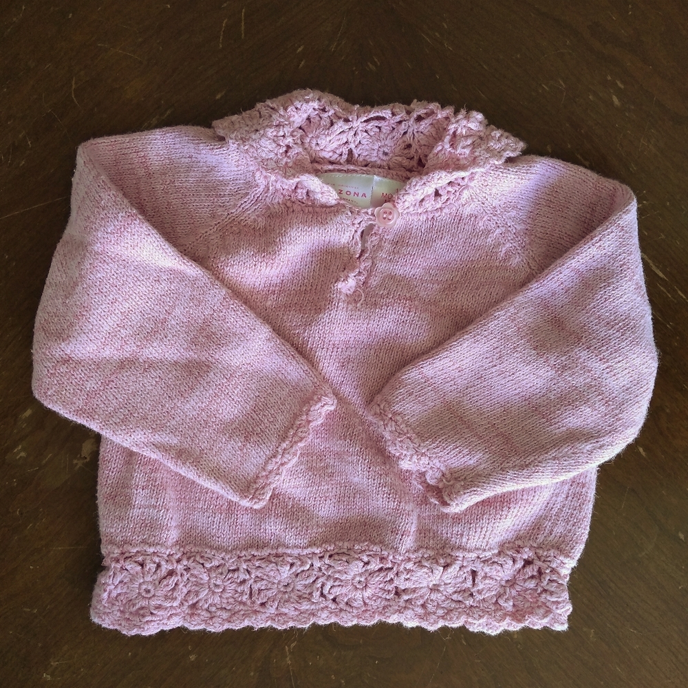 Arizona Crocheted Collar Sweater